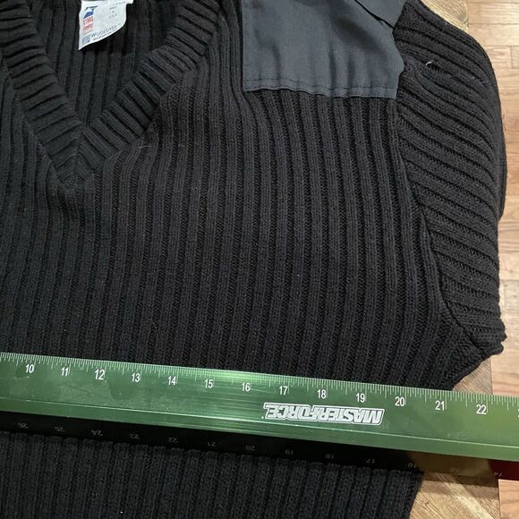 Stars and Stripes Woolover Sweater Military Security USA Made Large‎ Note - Picture 4 of 8